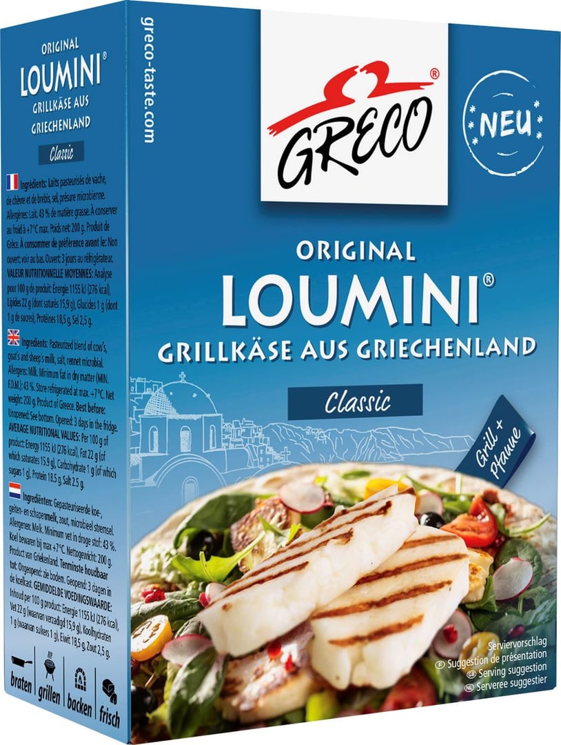 Greco - Loumini Grillkäse gekühlt - 200 g Box