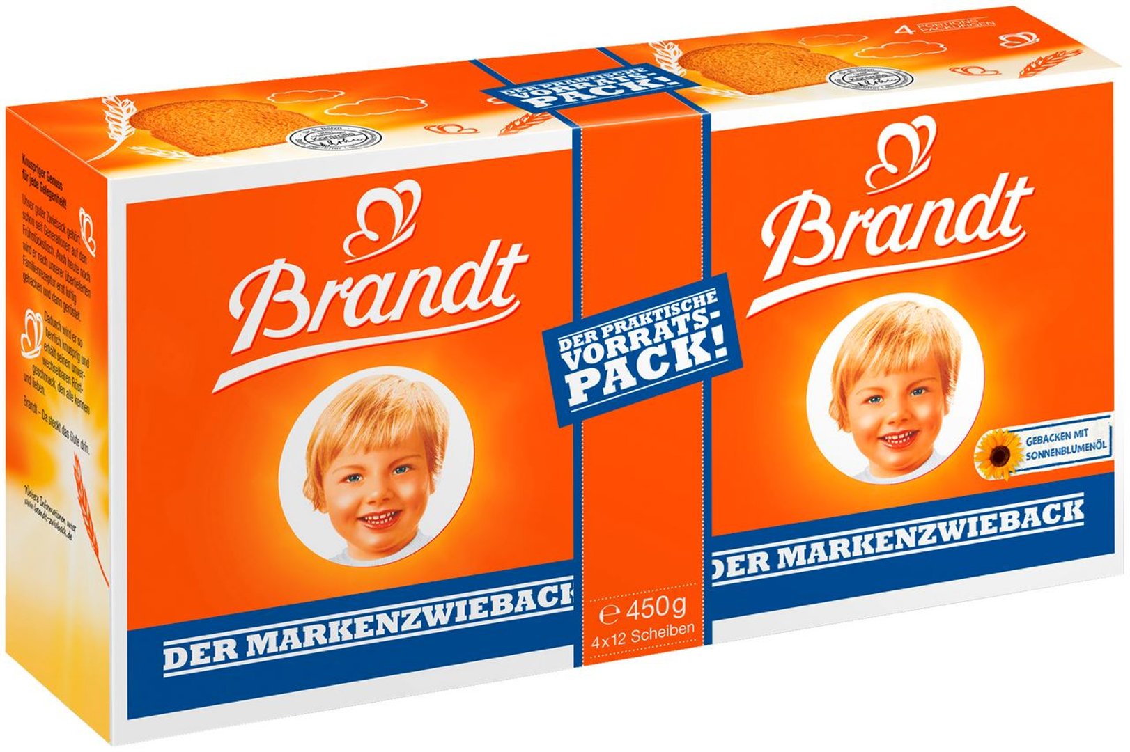 Brandt - Der Markenzwieback fertig gebacken - 1 x 450 g