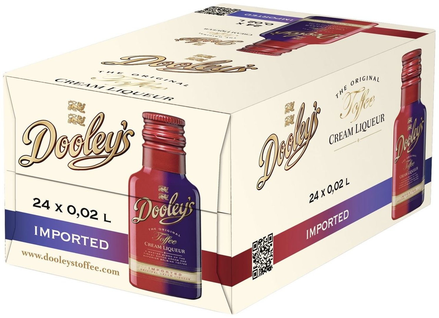 Dooley's Toffee Cream Liqueur 17 % Vol. - 24 x 0,02 l Schachteln