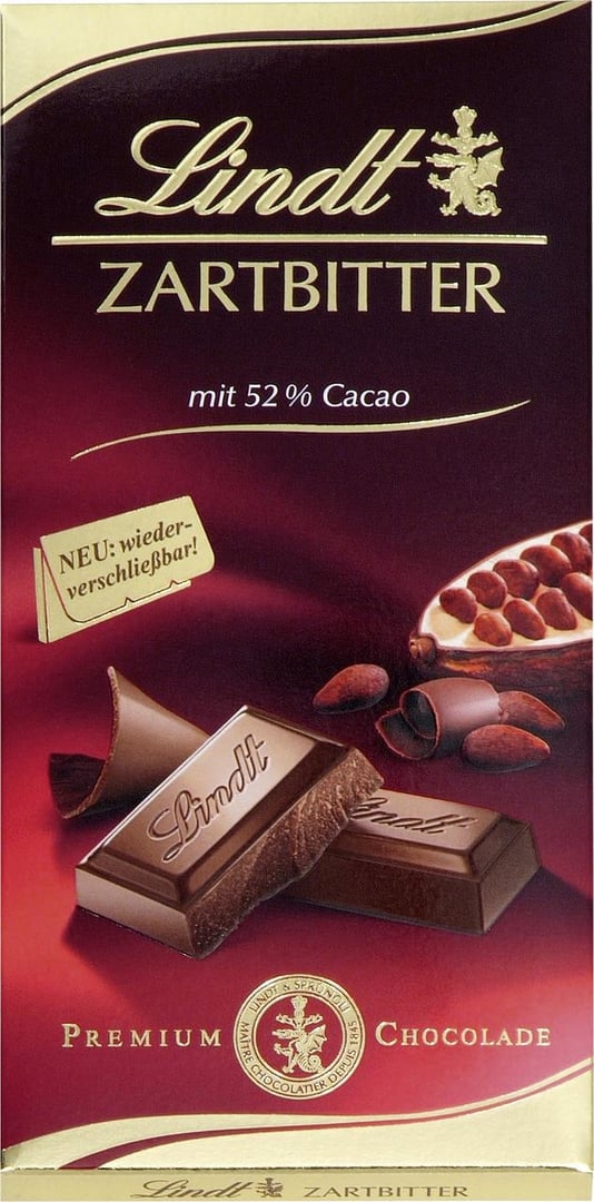 Lindt - Schokolade Zartbitter 100 g Tafel