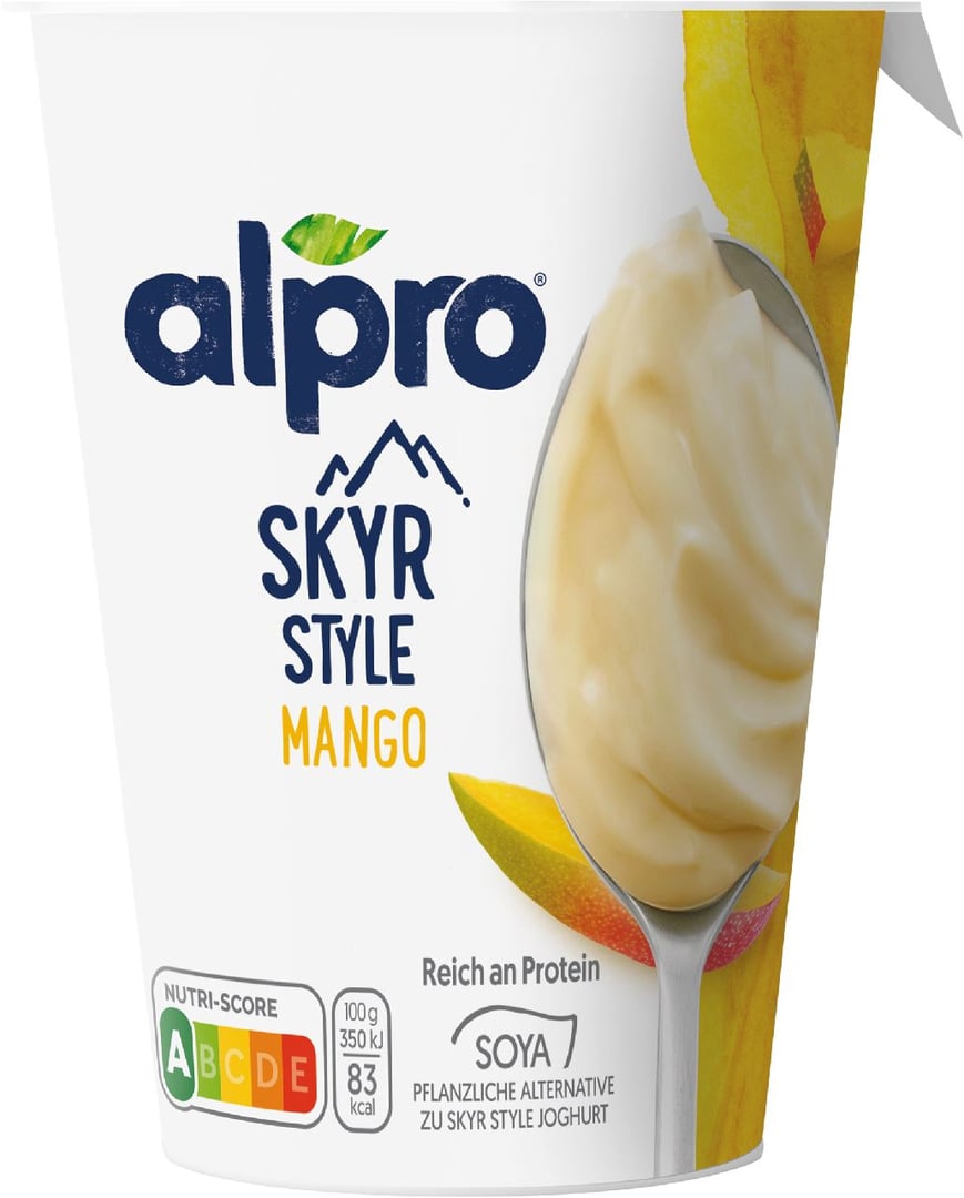 Alpro - alpro Skyr Style Mango, vegan, gekühlt - 400 g Becher