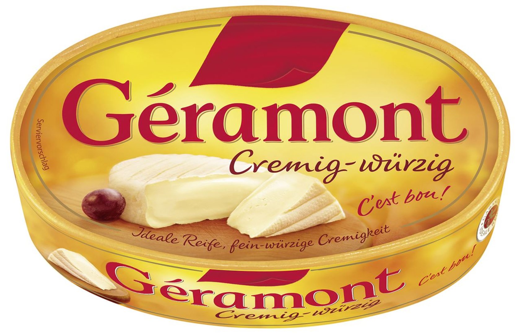 Géramont - Cremig würzig französicher Weichkäse, 56 % Fett i. Tr. 8 x 200 g Packungen