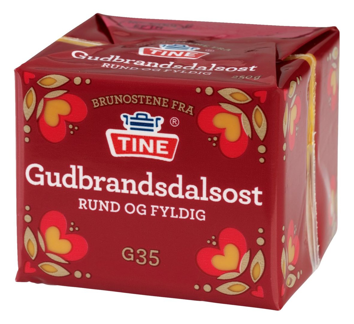 Gutbrandsdalen - Norwegischer gerahmter Molkenkäse aus Ziegenmilch 35 % Fett i. Tr. - 250 g Packung