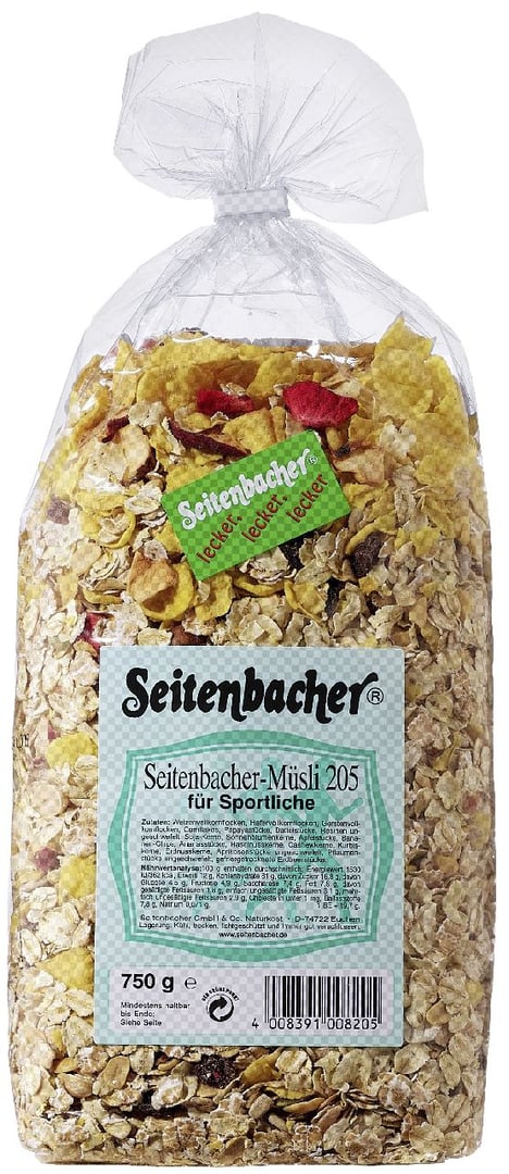Seitenbacher - Müsli Für Sportliche - 1 x 750 g Beutel