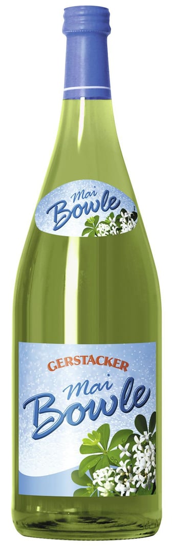 Gerstacker - Maibowle aromatisiertes weinhaltiges Getränk - 6 x 1,00 l Flaschen