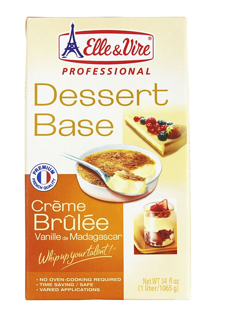 Elle & Vire - Crème Brûlée Vanille de Madagaskar 15,5 % Fett - 1 l Karton