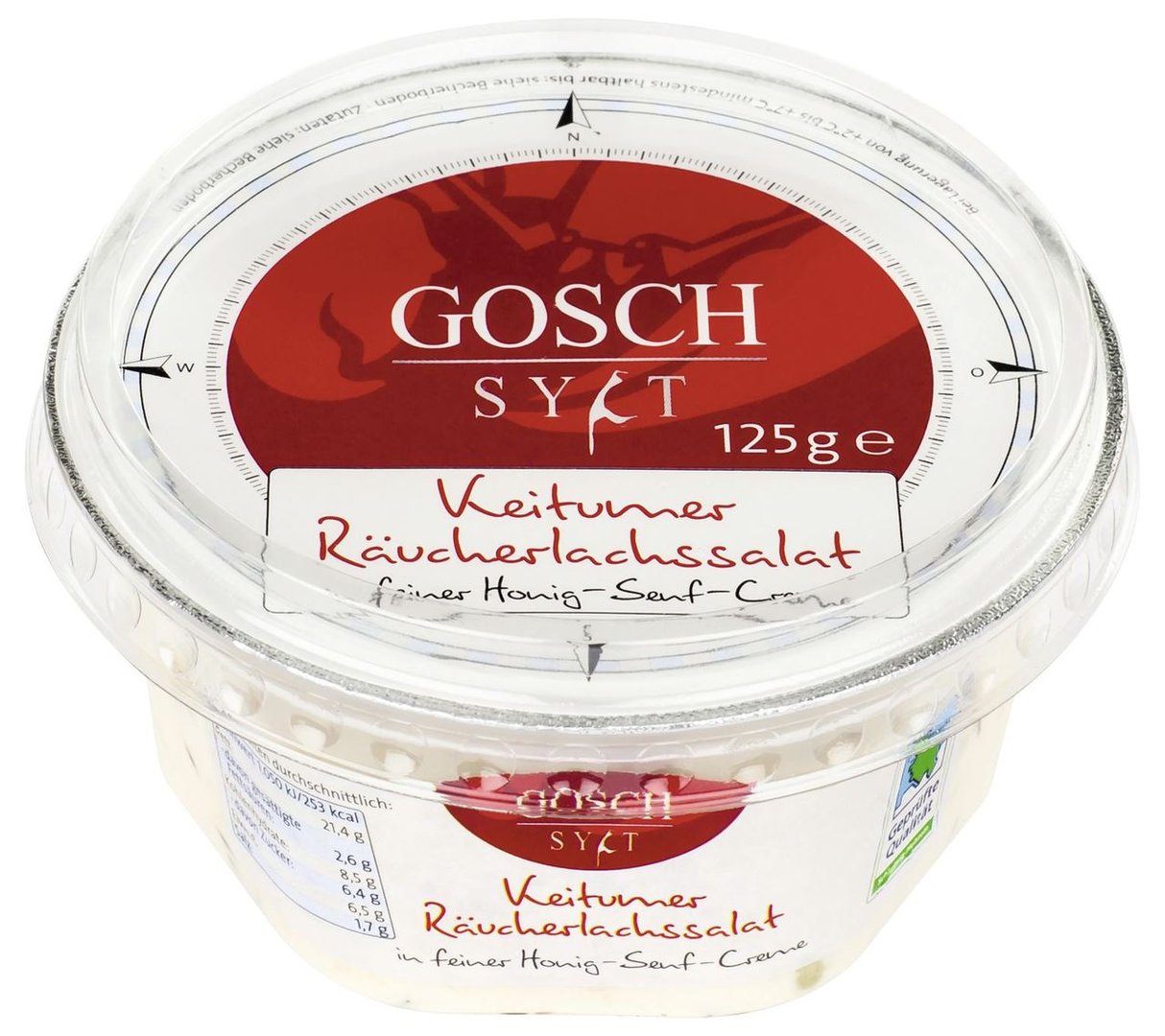 Gosch - Keitumer Räucherlachssalat - 125 g Becher