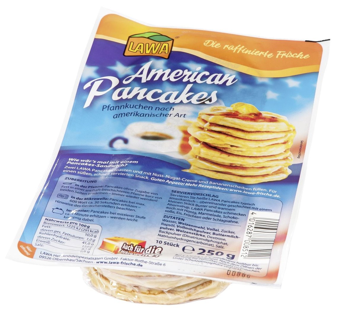 Lawa - American Pancakes 10 Stück - 1 x 250 g Vac.-Packung
