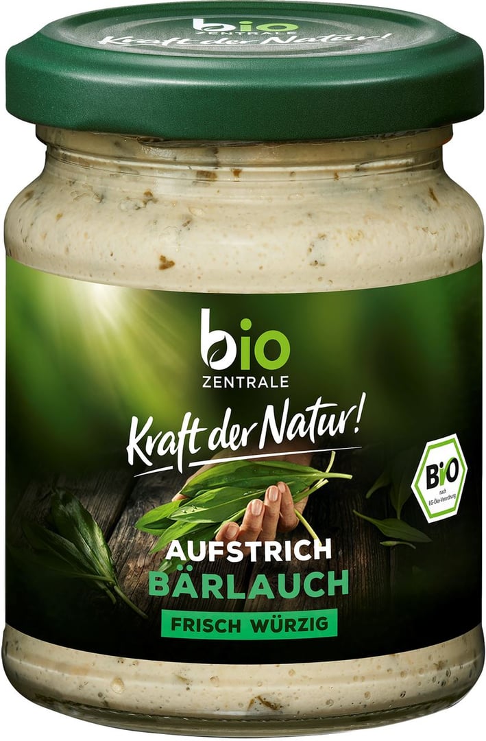 bio ZENTRALE - Brotaufstrich Bärlauch vegan, glutenfrei - 125 g Tiegel