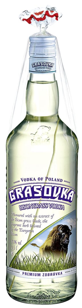 Grasovka - Wodka Bisongrass 38 % Vol. - 6 x 500 ml Karton