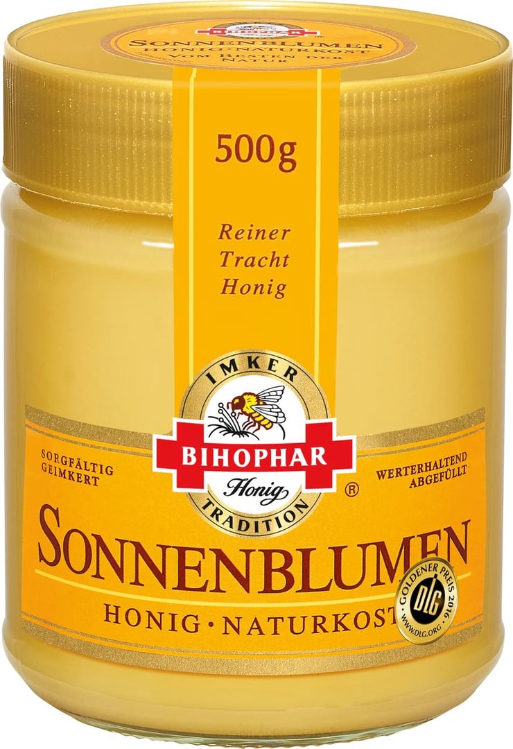 Bihophar - Sonnenblumen-Honig - 500 g Tiegel