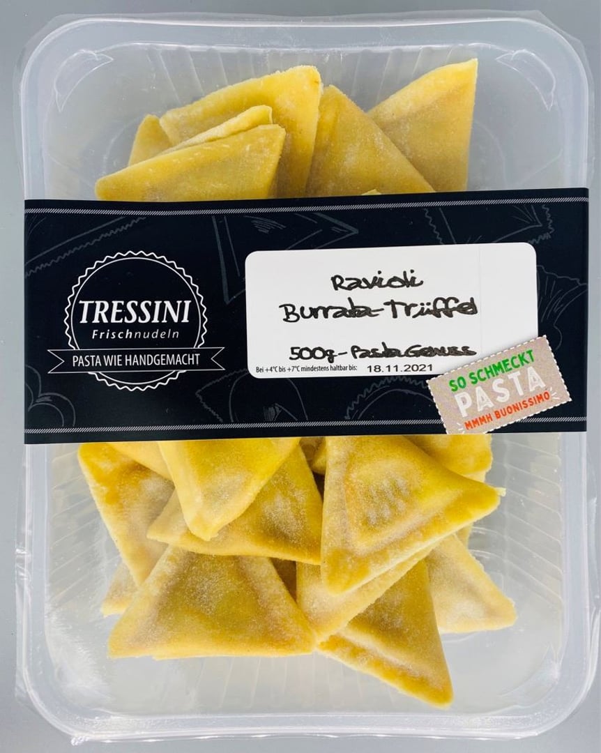 Tressini - Ravioli Verde Burrata Trüffel gekühlt - 500 g Packung