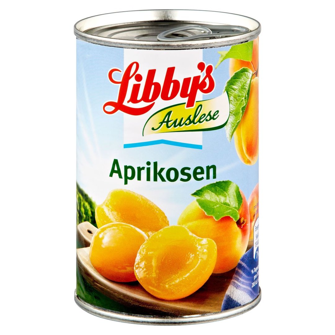 Libby's Auslese Aprikosen gezuckert, halbe Frucht - 425 ml Dose