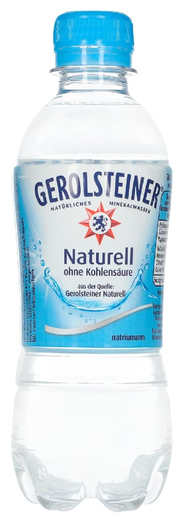 Gerolsteiner - Natürliches Mineralwasser Naturell PET - 0,33 l Flasche