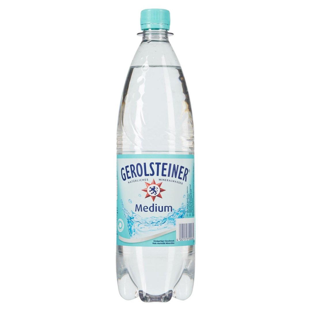 Gerolsteiner - Natürliches Mineralwasser Medium 12 x 1 l Flaschen