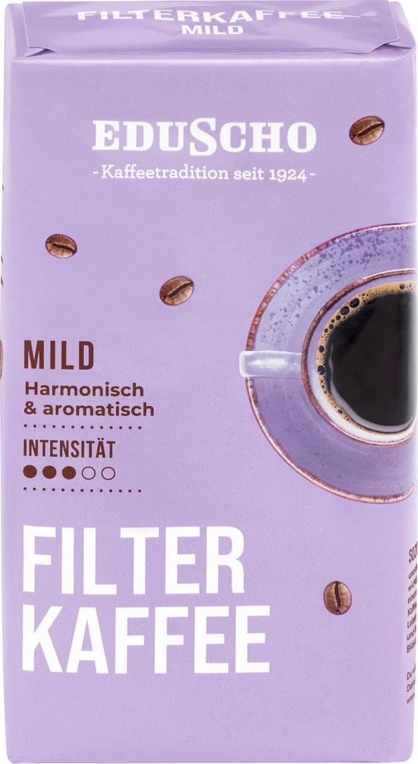 Eduscho - Filterkaffee Mild gemahlen - 500 g Beutel
