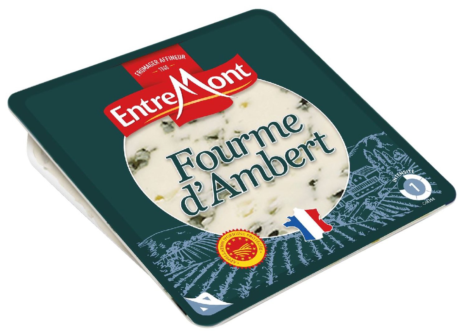 Entremont - Fourme D Ambert AOP mind. 50% F.i.Tr. gekühlt - 150 g Schale
