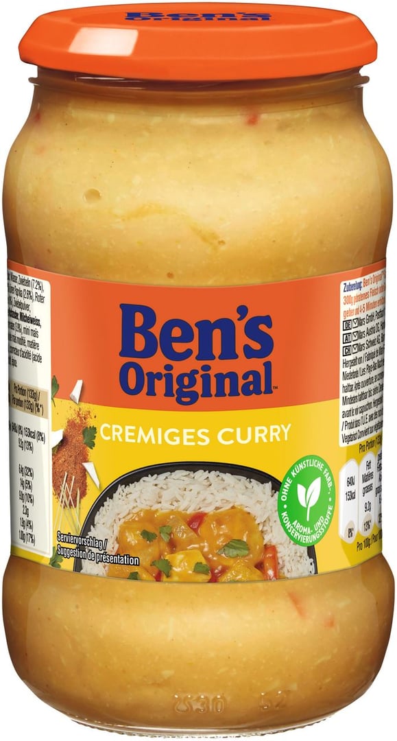 Ben's Original Sauce, Cremiges Curry - 400 g Tiegel