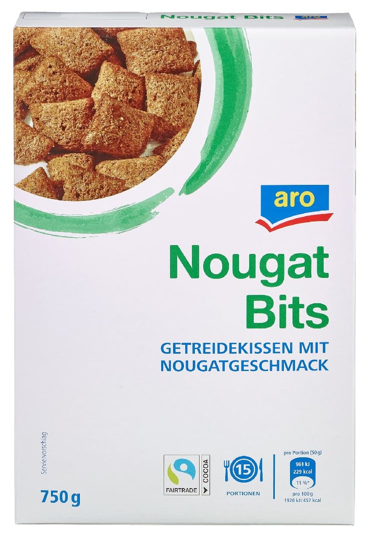 aro - Nougat Bits - 750 g Packung