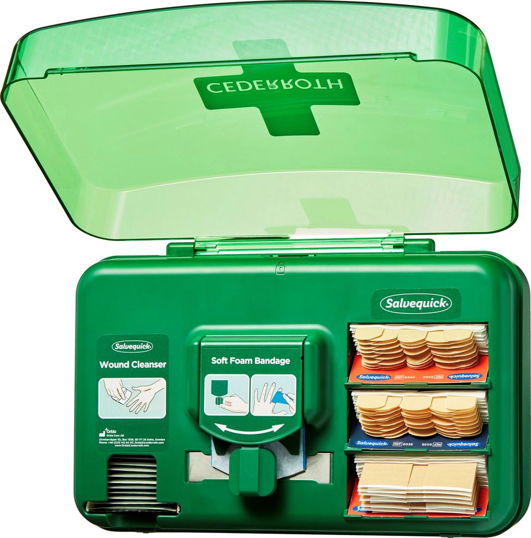 CEDERROTH Pflasterspender Wound Care Dispenser Grün - 1 kg Karton